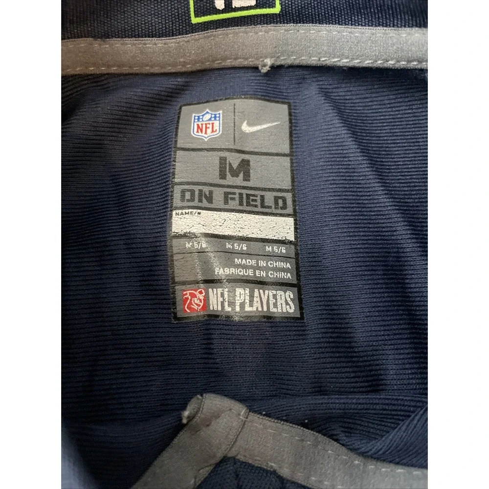 Nike Seattle Seahawks 12 Fan Football Jersey Shirt Kids Size 5-6 Blue V-Neck